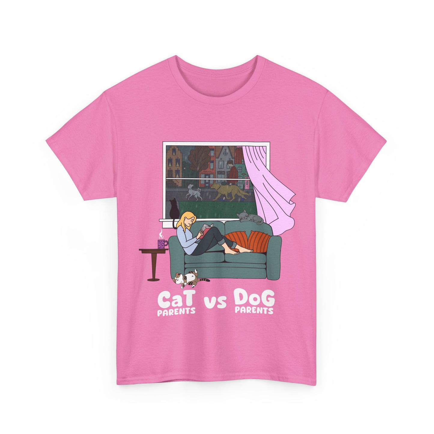 "Cat vs Dog Parents" - Unisex T-Shirt