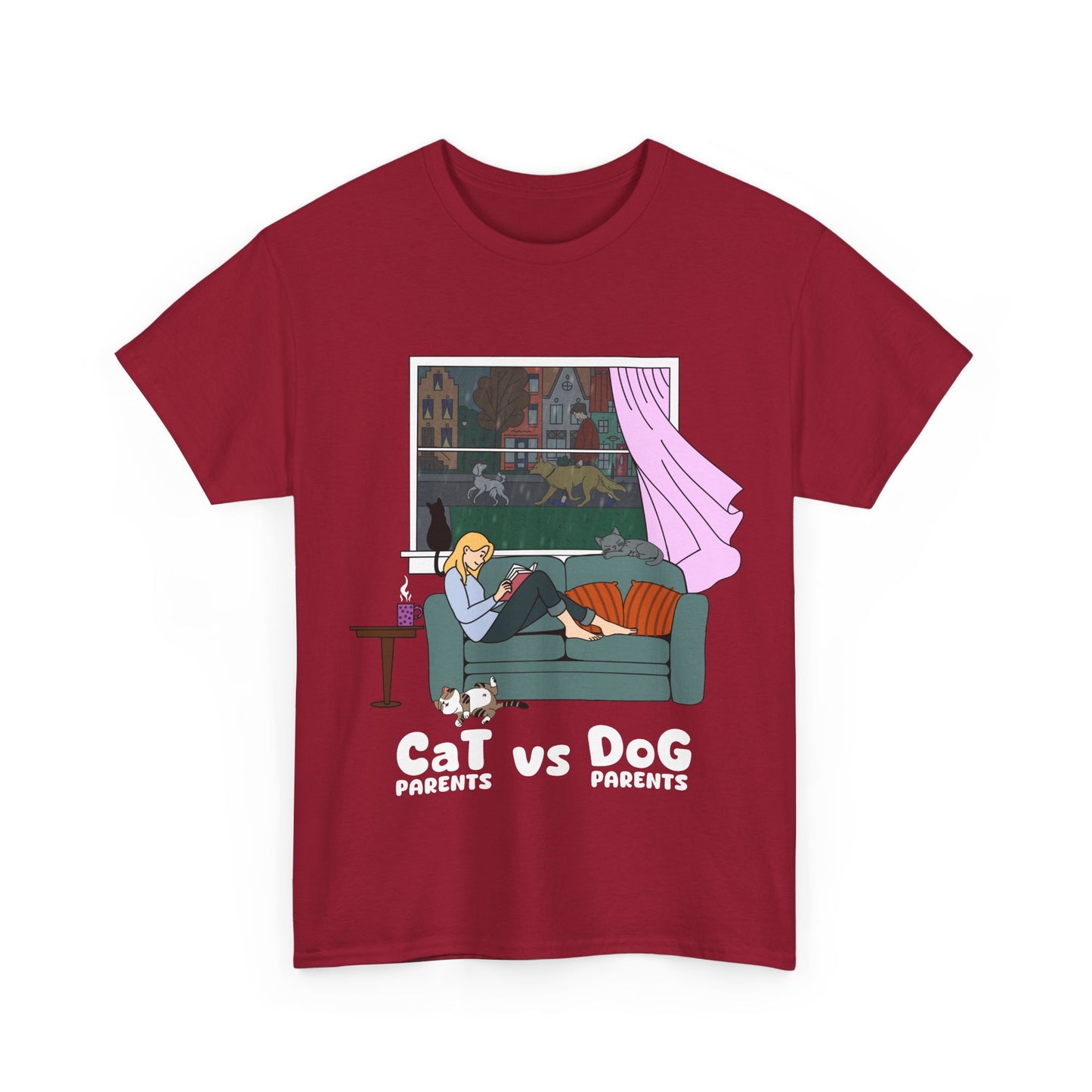 "Cat vs Dog Parents" - Unisex T-Shirt