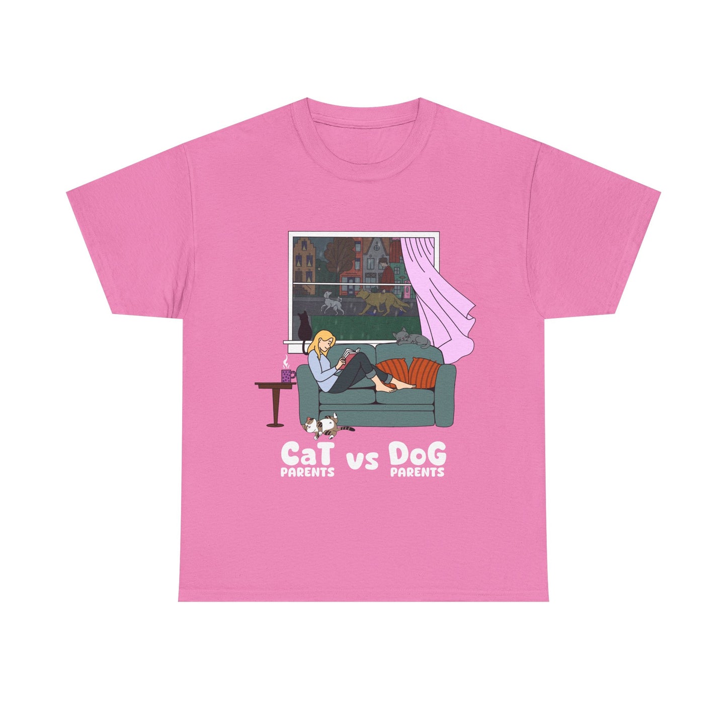 "Cat vs Dog Parents" - Unisex T-Shirt