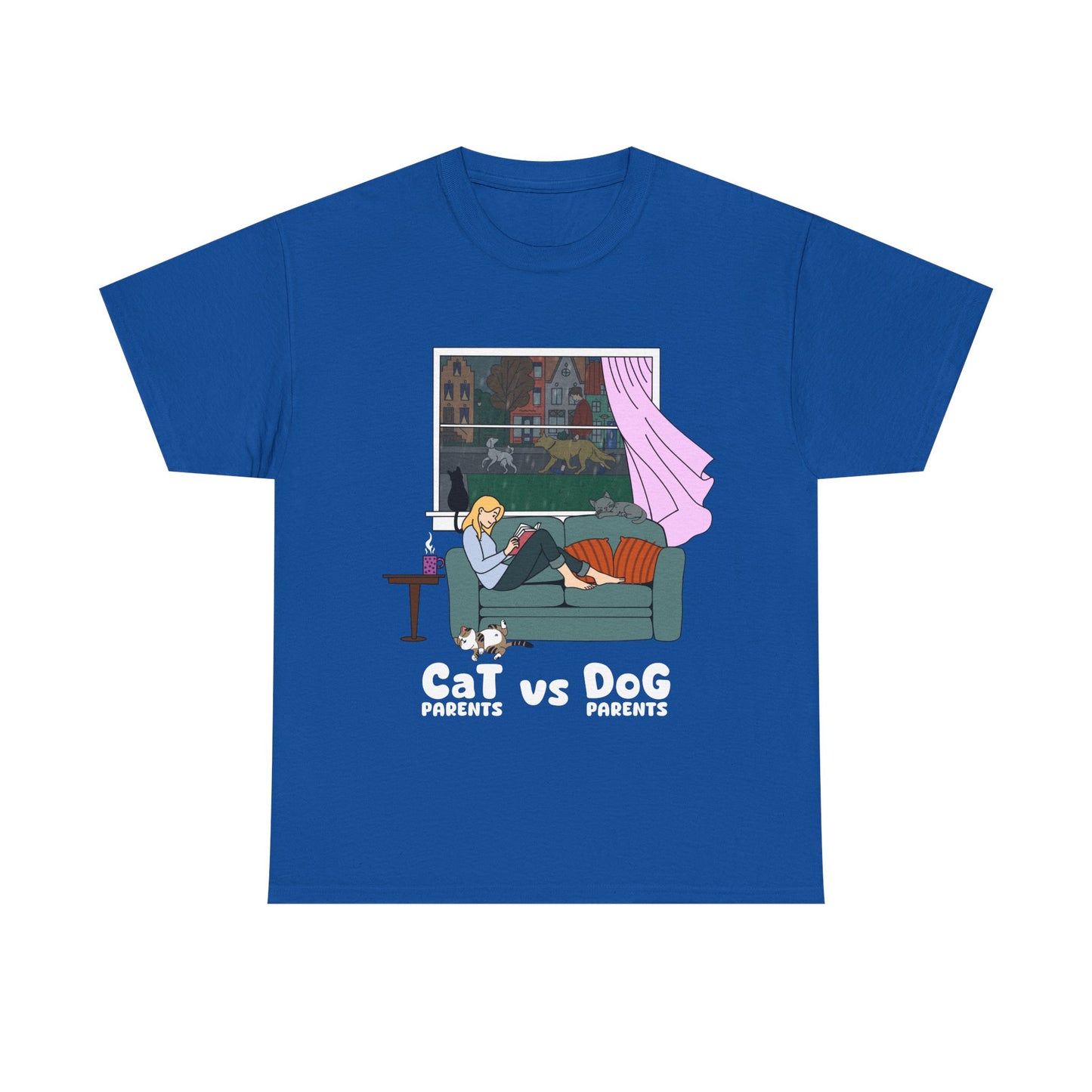 "Cat vs Dog Parents" - Unisex T-Shirt