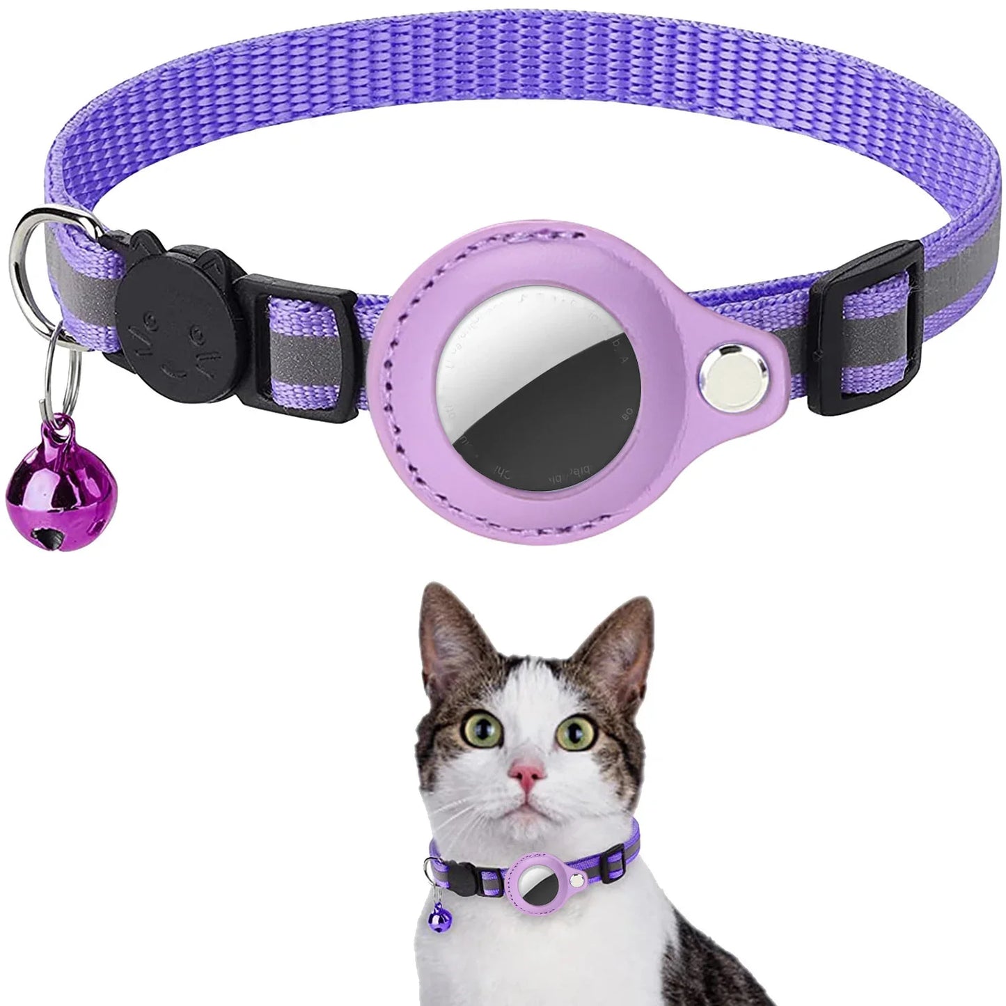 Cat AirTag Holder Collar [Track with Purrfection]