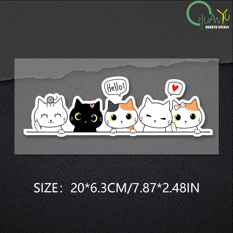 Cute Cat Vinyl Waterproof Sticker [CUTE!]