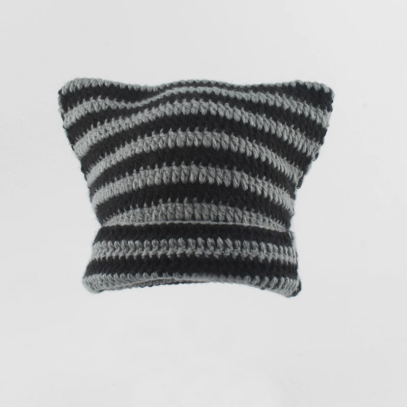 Knitted Cat Ears Winter Hat [Meow-velous Style]