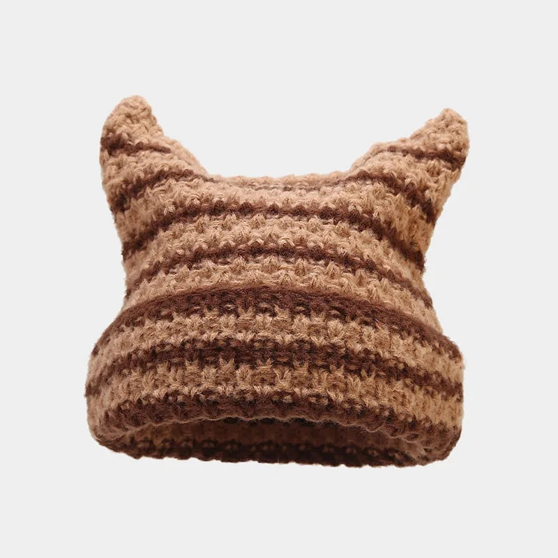 Knitted Cat Ears Winter Hat [Meow-velous Style]