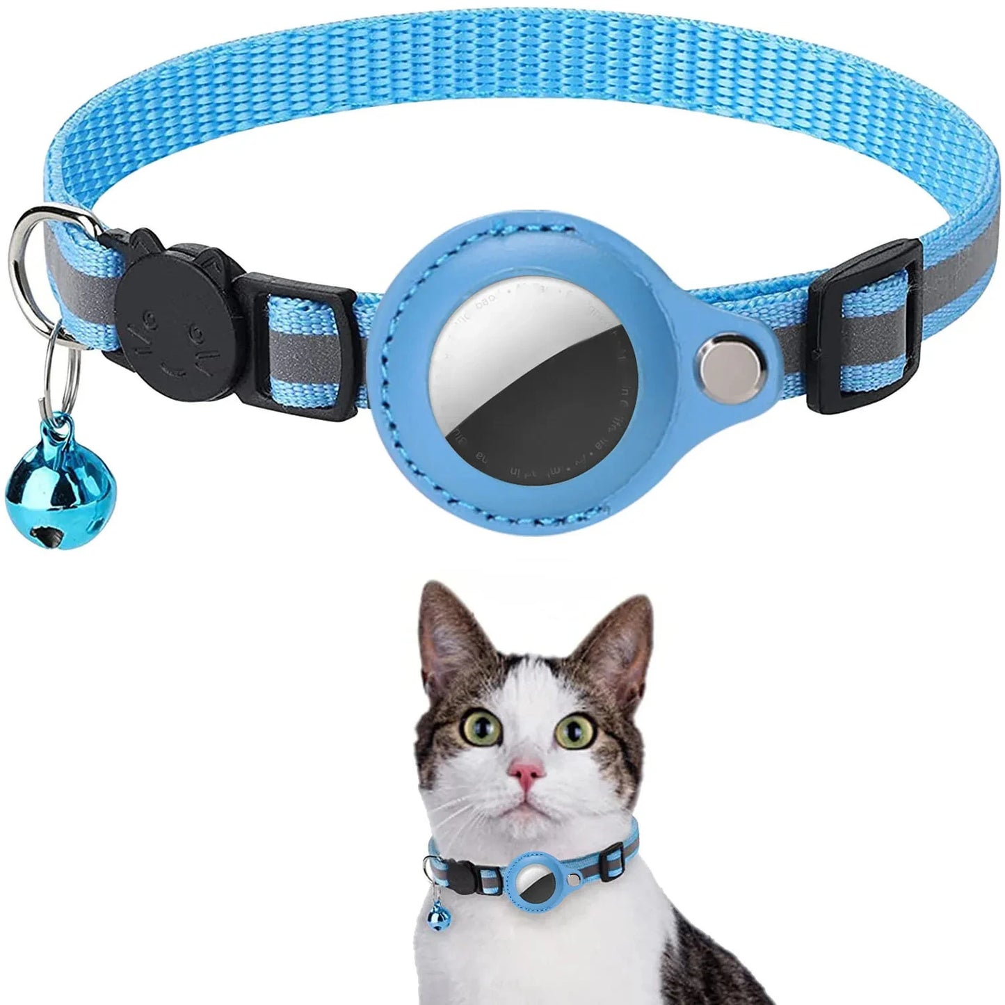 Cat AirTag Holder Collar [Track with Purrfection]