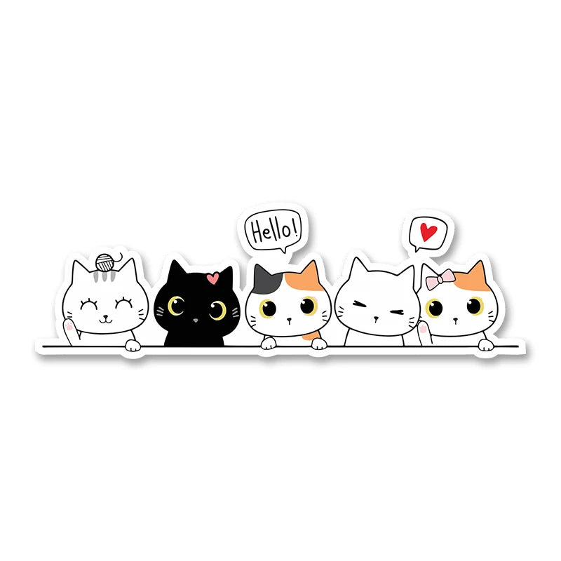 Cute Cat Vinyl Waterproof Sticker [CUTE!]