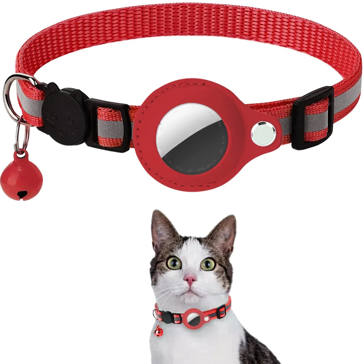 Cat AirTag Holder Collar [Track with Purrfection]