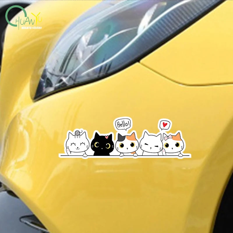 Cute Cat Vinyl Waterproof Sticker [CUTE!]