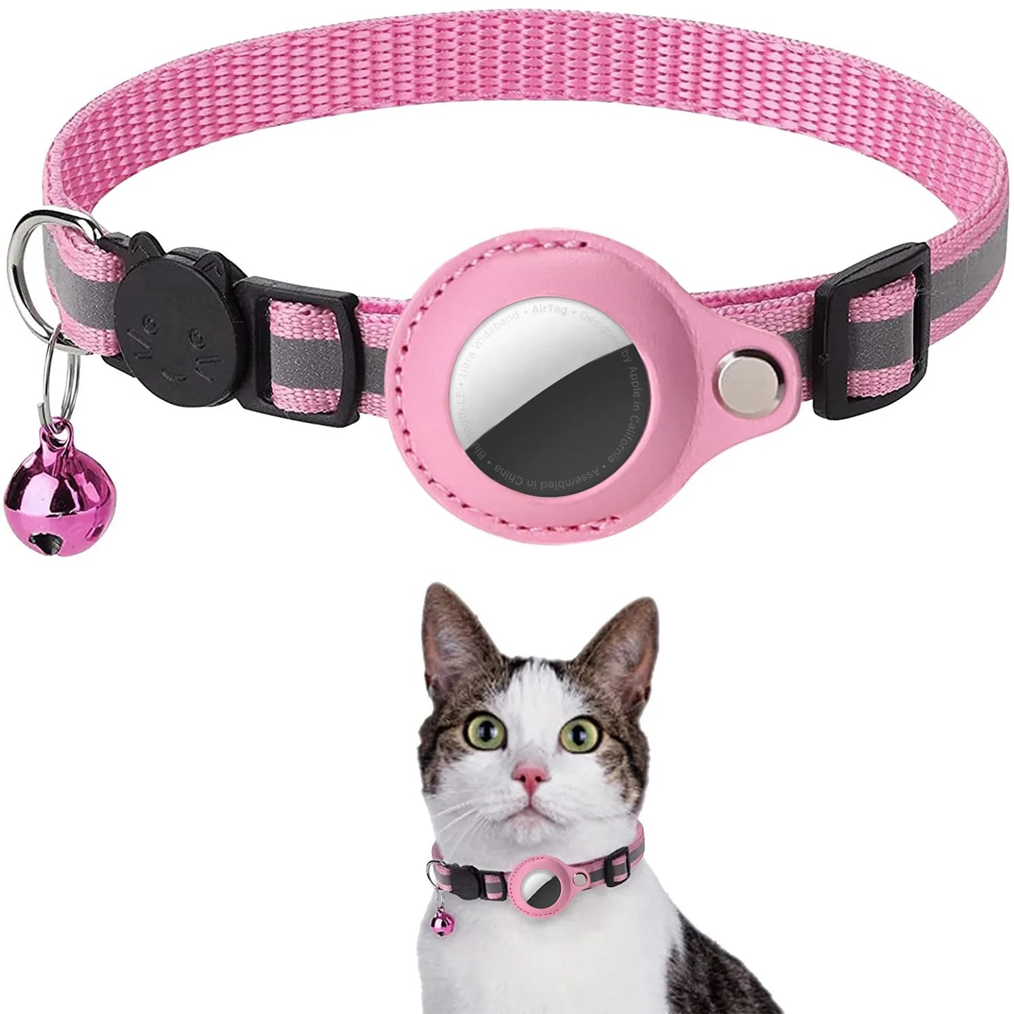 Cat AirTag Holder Collar [Track with Purrfection]