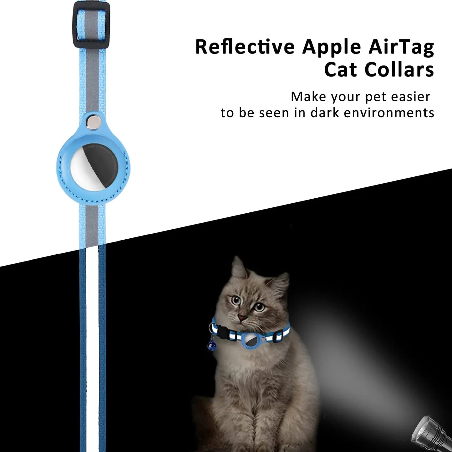 Cat AirTag Holder Collar [Track with Purrfection]