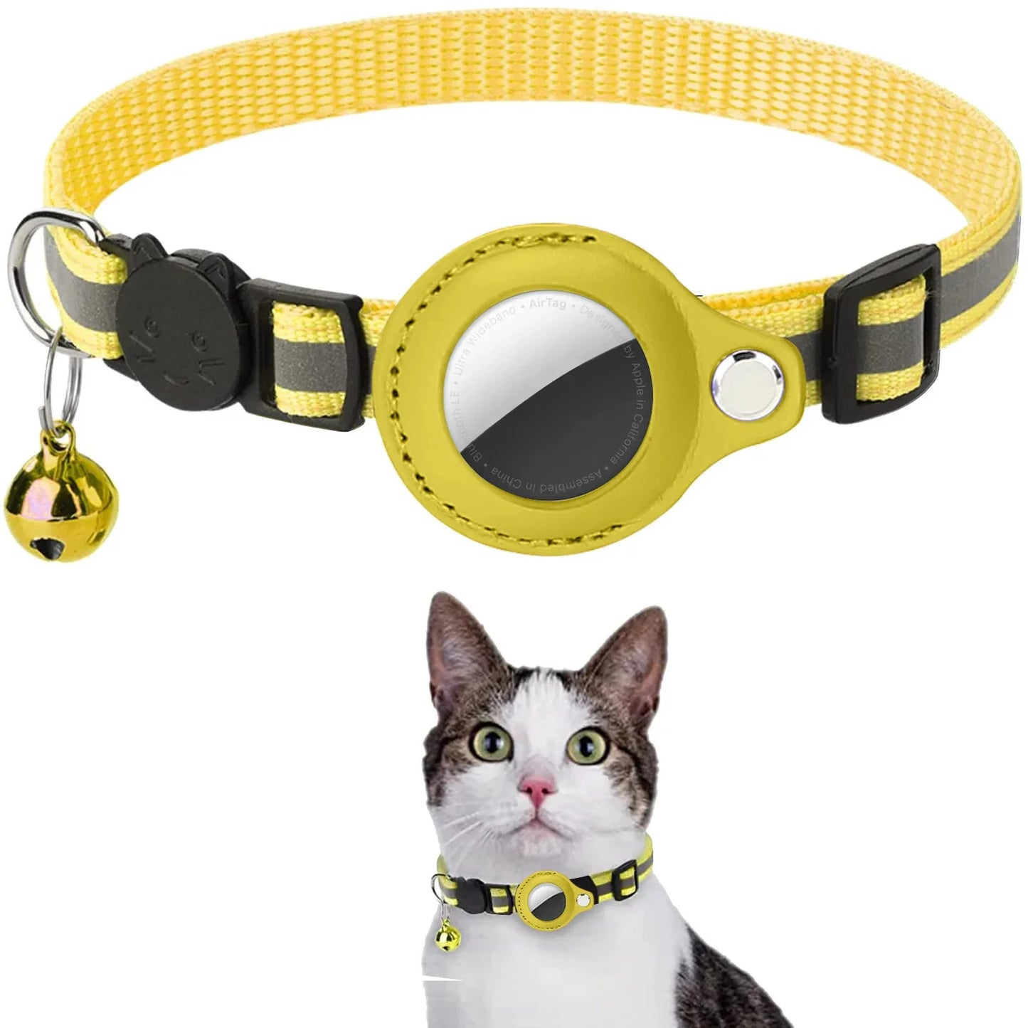 Cat AirTag Holder Collar [Track with Purrfection]