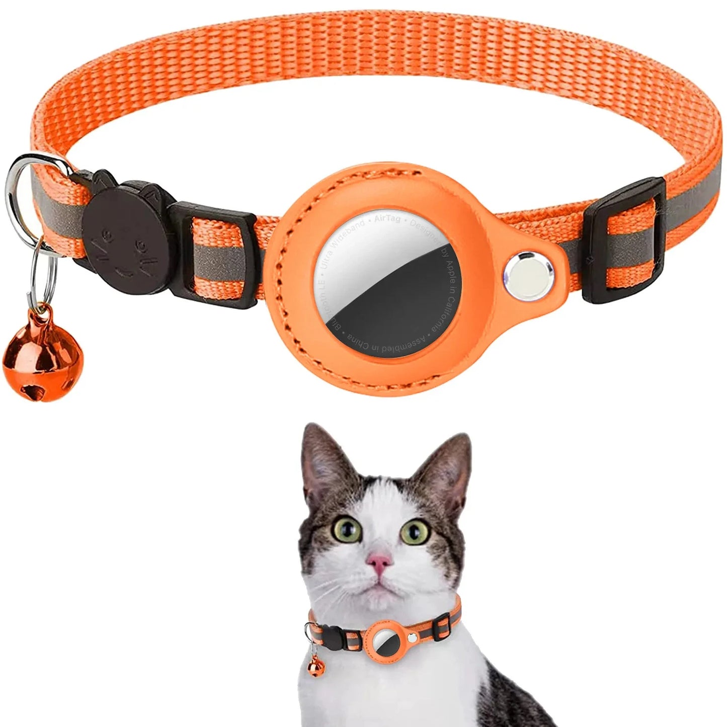 Cat AirTag Holder Collar [Track with Purrfection]